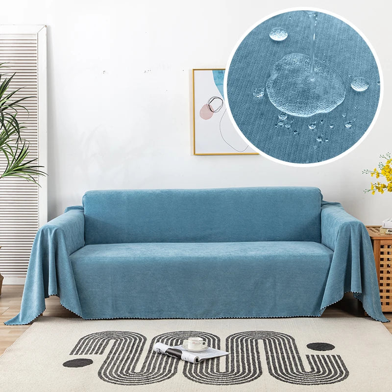 Waterproof Sofa Towel Solid Colour High Quality Sofa Cover Multifunctional Dustproof Durable Sofa Towel For Living Room Decor