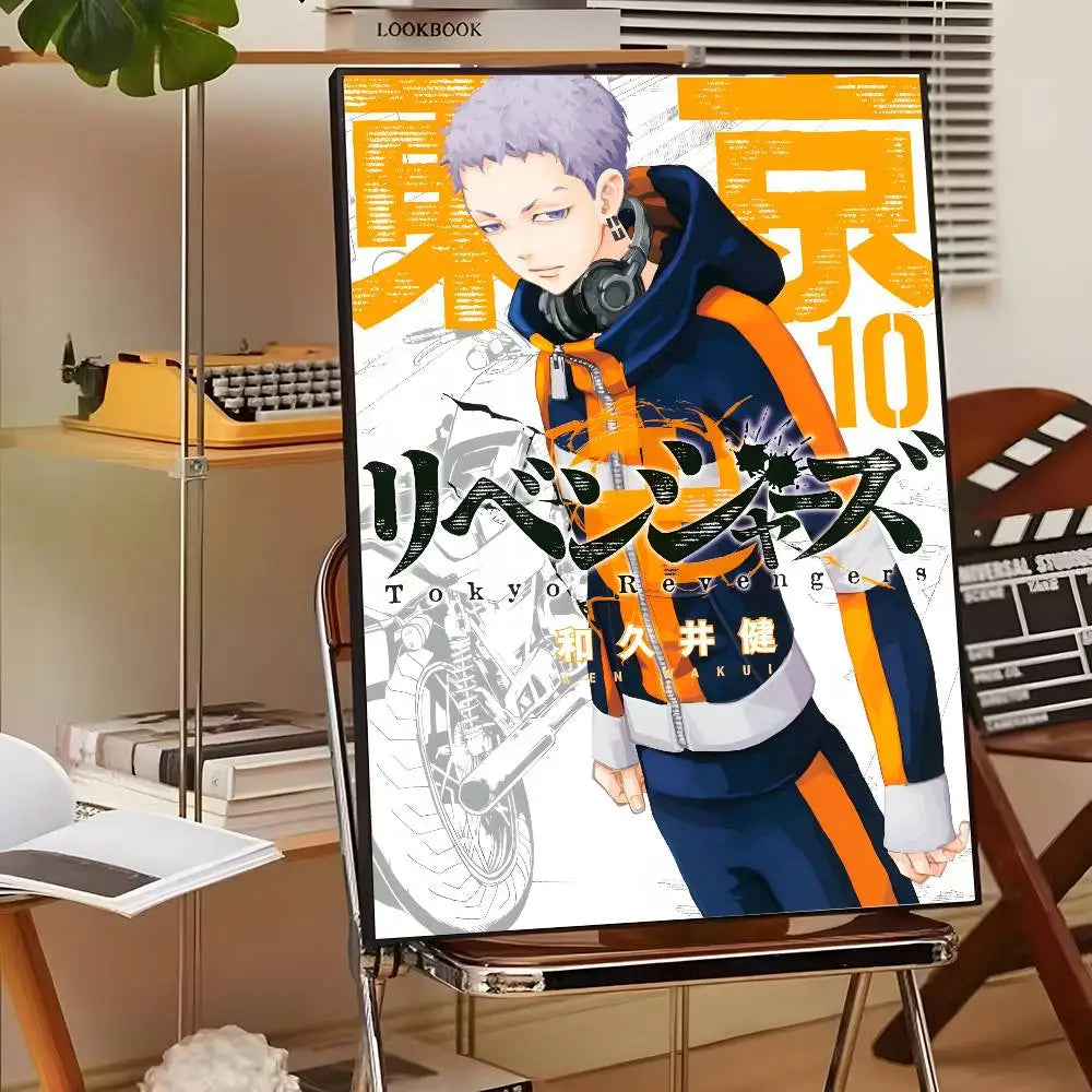 Japan Anime Tokyo Revengers Poster art canvas HD aesthetic Printing Paper Wall Art for Living Room Bar fashion Home Decor
