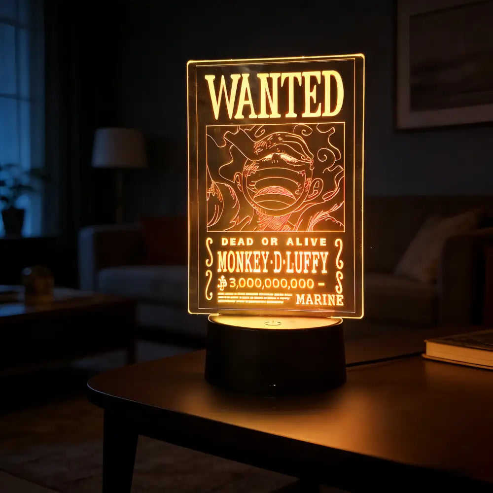 One Piece Luffy Zoro LED Figure Lamp – Bedside Night Light
