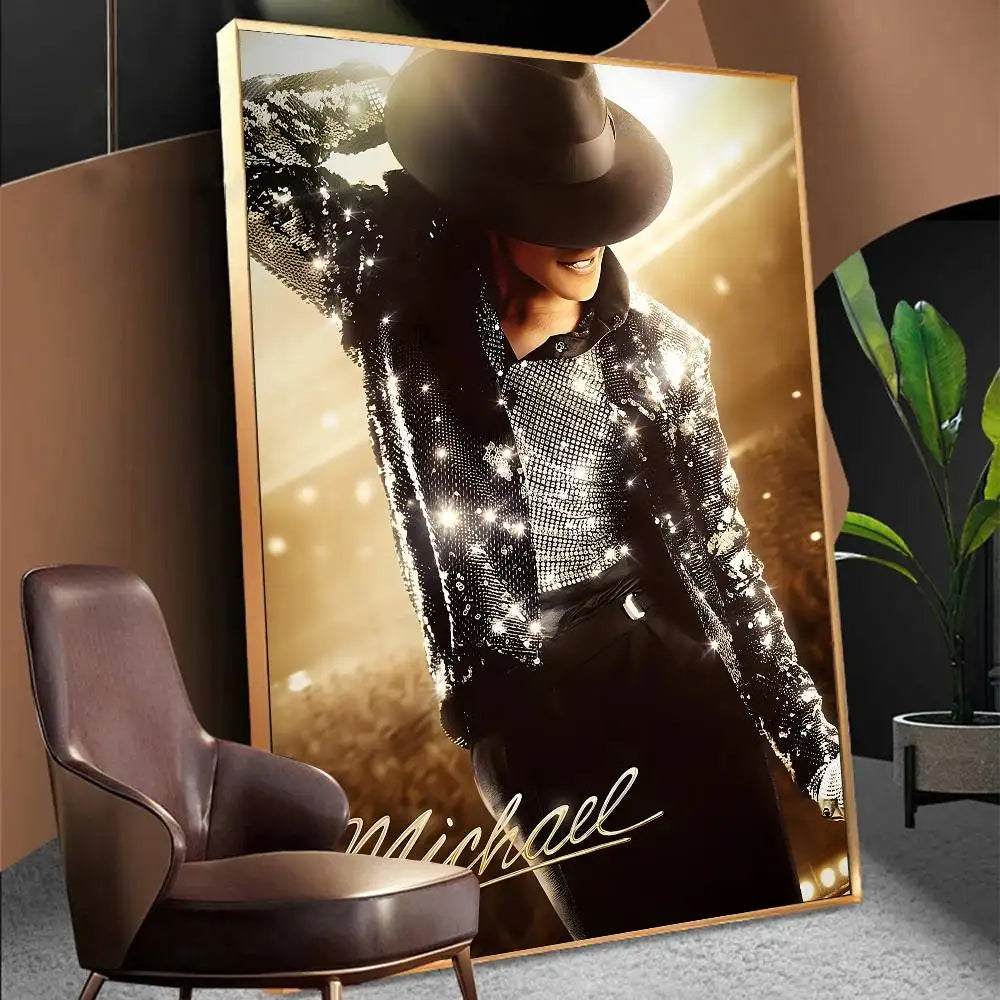Michael 2026 Movie Biopic Michael-Jackson Anime Posters Sticky Whitepaper Prints Posters Artwork Kawaii Room Decor