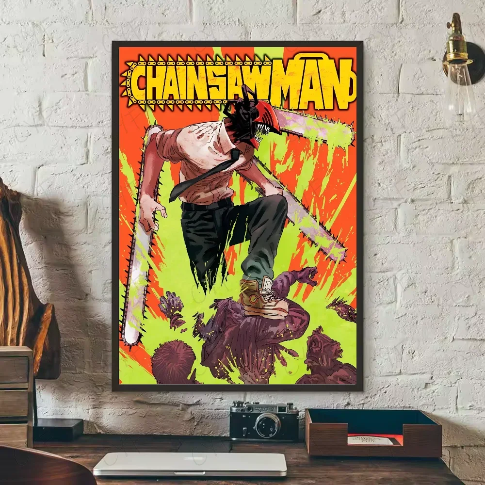 Anime Poster Art Wall Aesthetic Decoration Chainsaw Man Home Living Room Bedroom Bar Canvas Painting Wall Art Nordic Posters