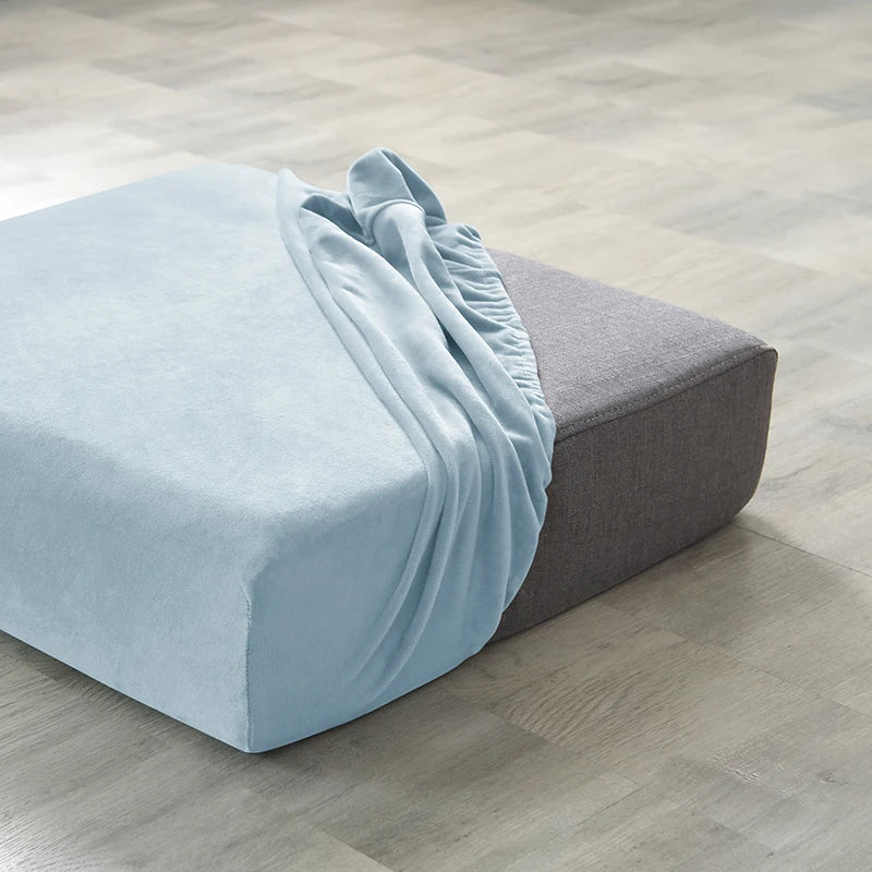 1pc Plush Sofa Slipcover Anti-slip Elastic Sofa Cover for Bedroom Office Living Room Home Decor Couch Cover Furniture Protector