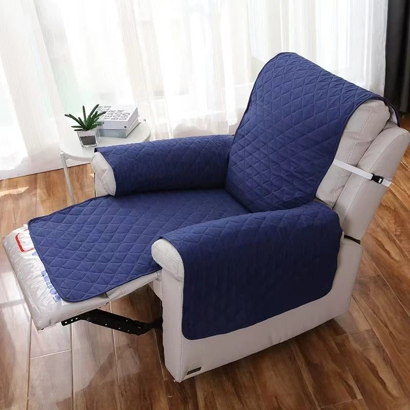 Solid Color Recliner Sofa Cover Dogs Pets Kid Anti-Slip Chair Covers Anti-wear Armchair Slipcovers Furniture Protector