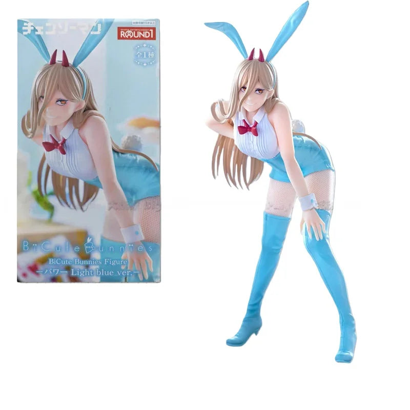 New Hot Sale Original Furyu Genuine Chainsaw Man Action Figures Makima Power Bunny Girls Anime Model Collectible Dolls Toys Gift