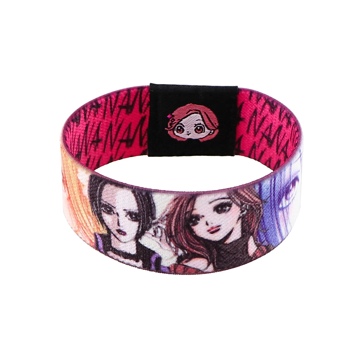 Anime Stretch Wristband Bracelet Cool Men Women Wide Band Bangles Fashion Armband Accessories