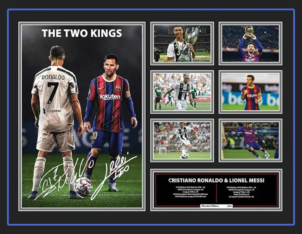 Famous Modern Football Player and Signature Poster Wall Decor B-Messi Sport Stars Canvas Painting For Boys' Room Fans Gift