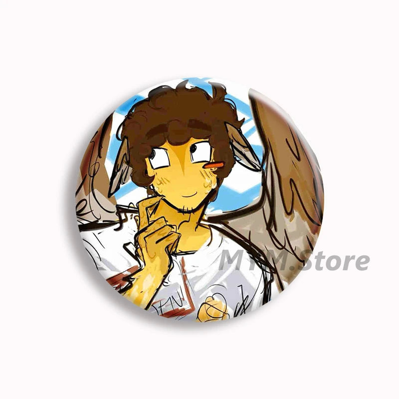 Forsaken Telamon Anime Soft Button Pin Shedletsky Brooches Badge Bag Decor Jewelry Fans Collect Gamer Friends Gifts