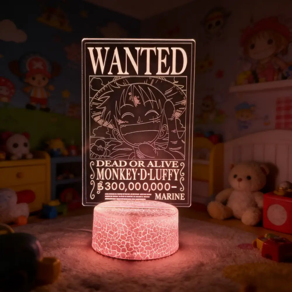 One Piece Luffy Zoro LED Figure Lamp – Bedside Night Light