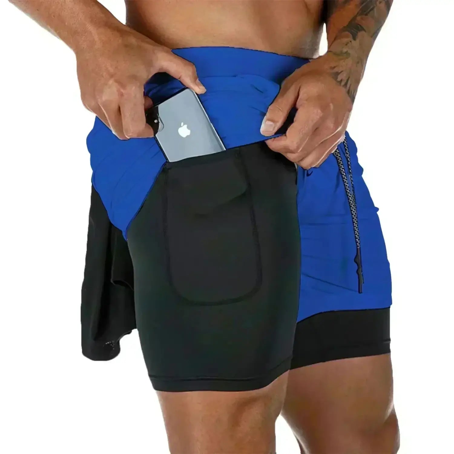 Naruto Naruto 2-in-1 Gym Shorts – Breathable Training Shorts