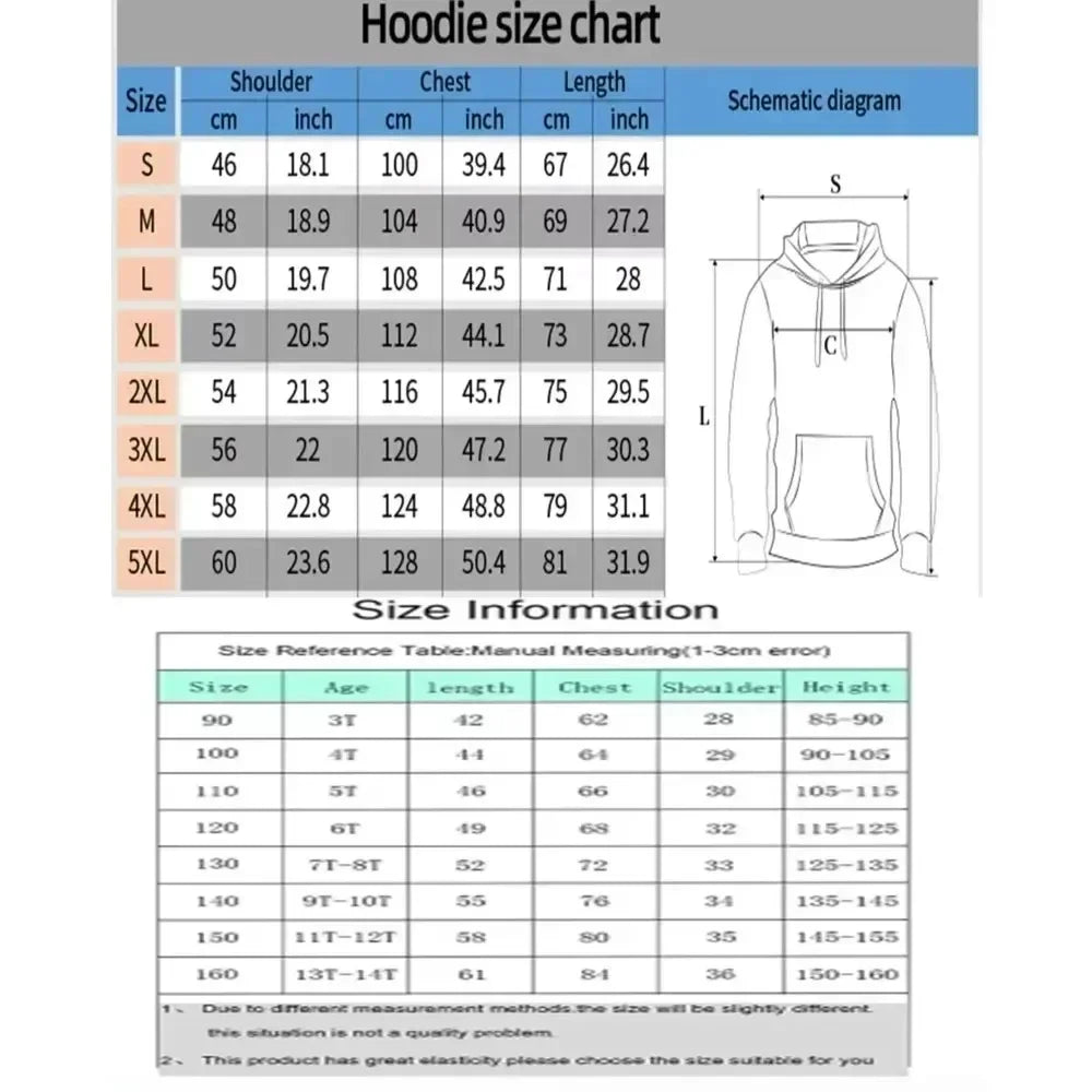 One Piece Men's Hoodie Sweatshirt Monkey D. Luffy Anime Print Spring Autumn and Winter Boy Long-sleeved Parent-child Outfit