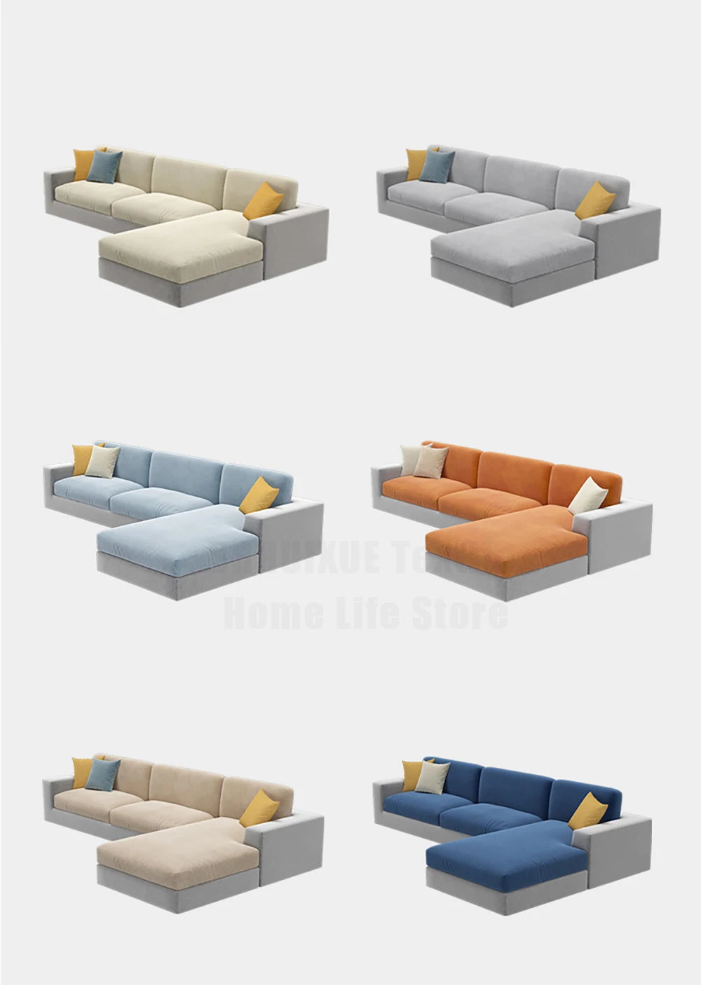 Super Soft Velvet Sofa Seat Cushion Cover Plain Color Stretch Thicken Sofa Cover Sectional Couch L Shape Corner Armchair Covers