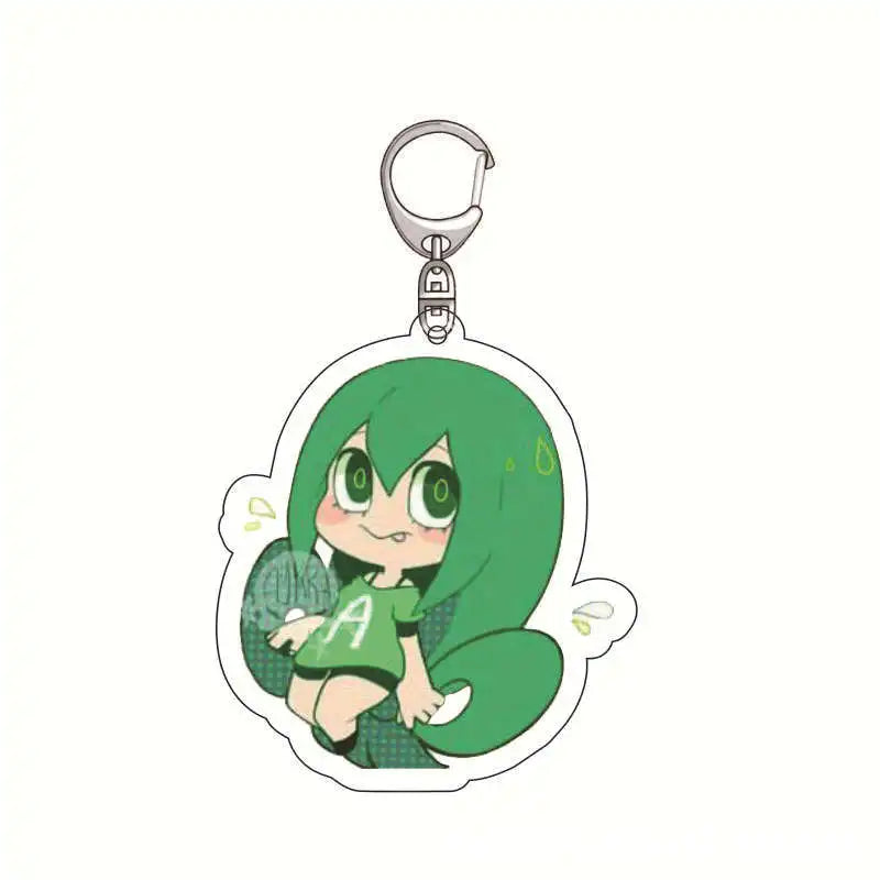 My Hero Academia Anime Cartoon Keychain Acrylic Charm Izuku Midoriya Shoto Todoroki Pendant Accessories Official Merchandise