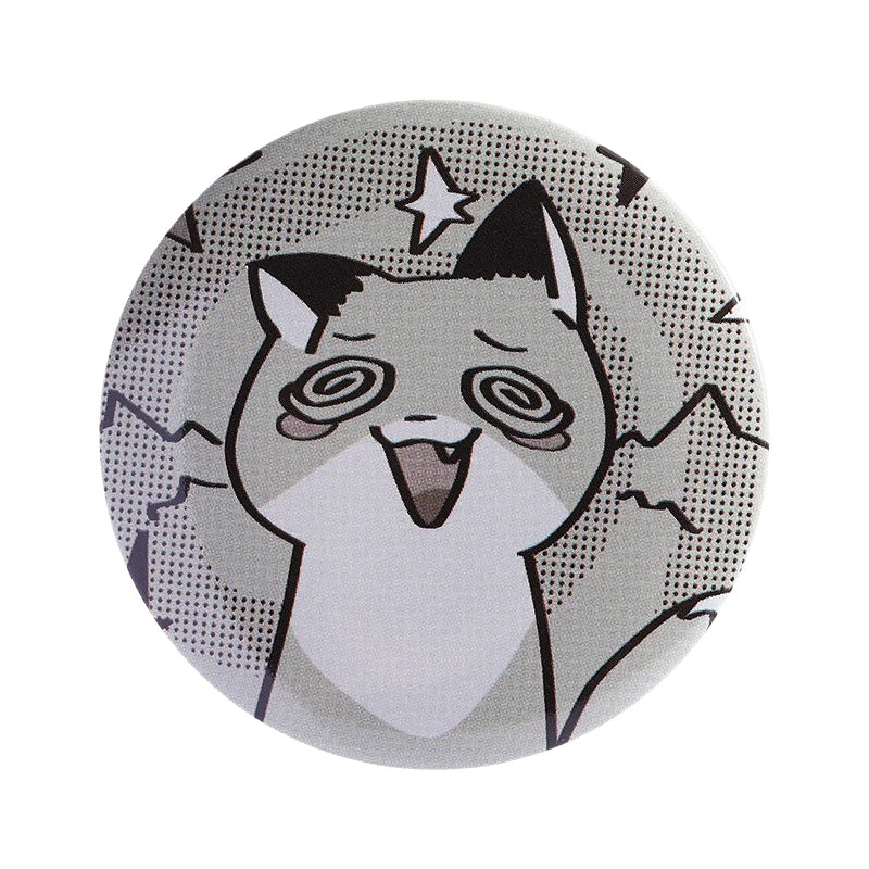 Tinplate Pin Button Custom Anime Role Old-school Hip-Pop Horror Film Brooch Cartoon Collar Badge Jewelry Gift Fans