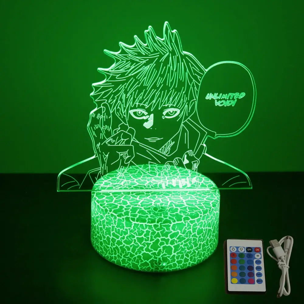 Jujutsu Kaisen Gojo 3D LED Lamp – RGB Desk Light
