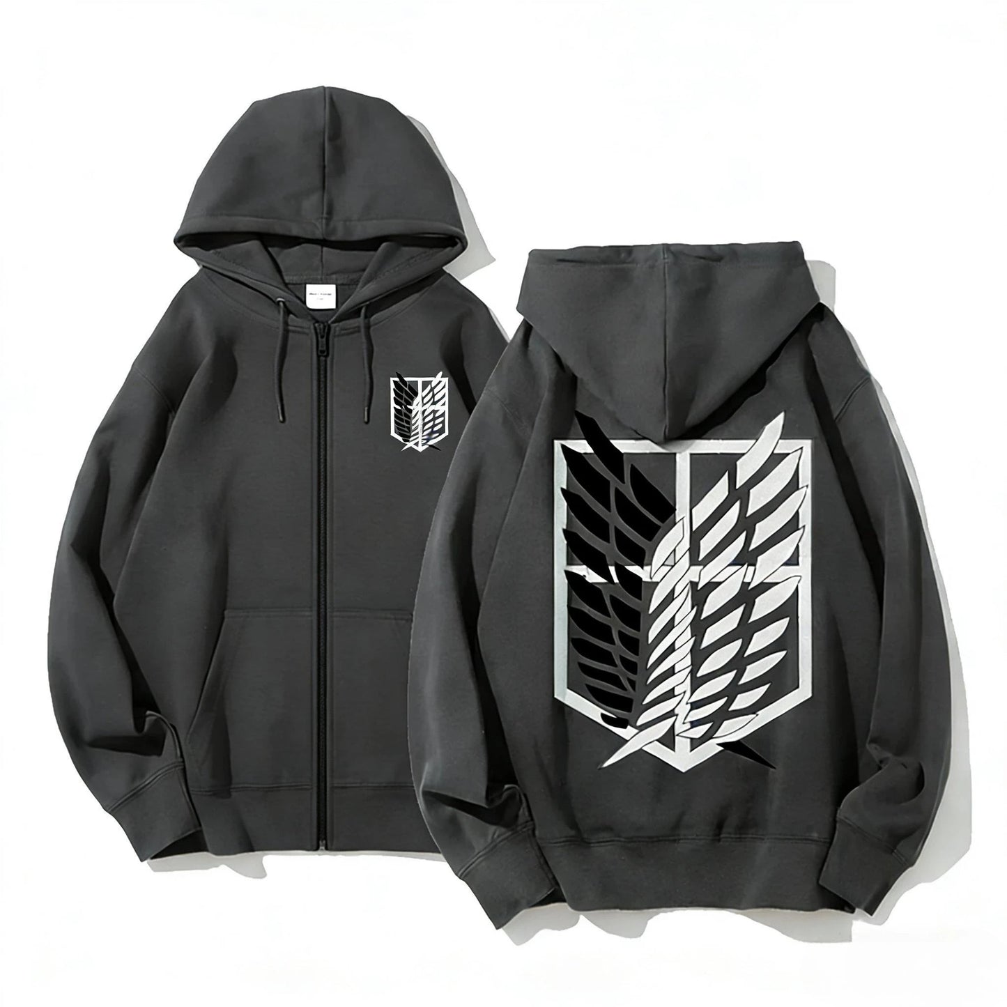 Attack on Titan Anime Hoodie Zip Up Sweatshirt Men Women 2026 New Loose Casual Streetwear Cosplay Jacket Pullover Long Sleeve