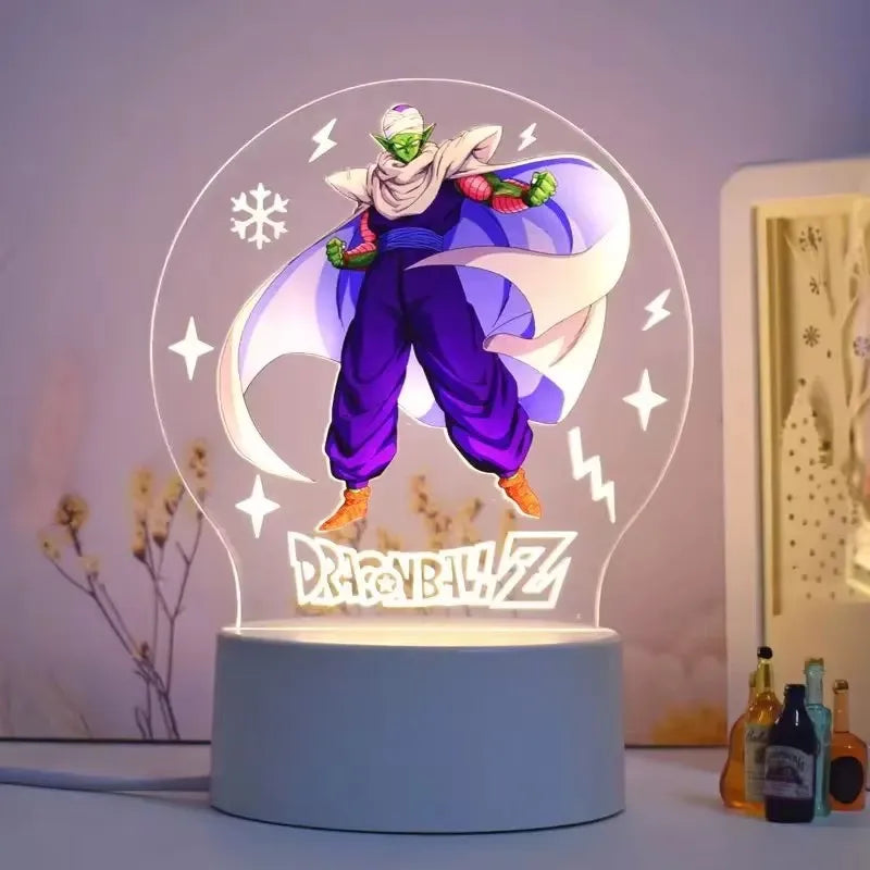 Dragon Ball Night Light Series Animation Figures 3d Ornaments Goku Cartoon Stand Table Lamp Desktop Decoration Christmas Gifts