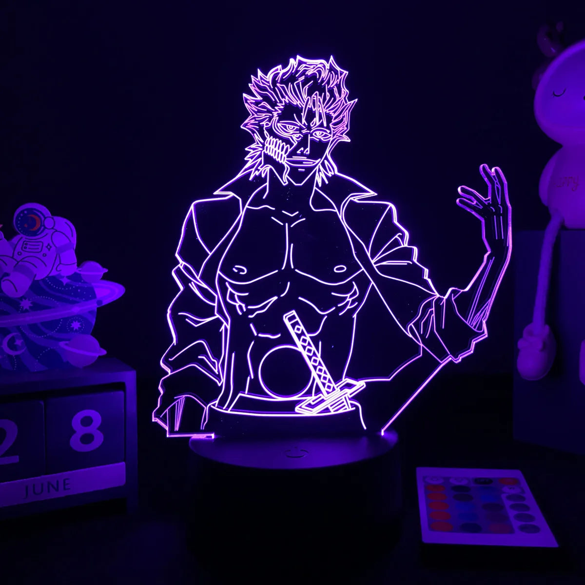 3D Anime Lamp Bleach Led Night Light for Kids Bedroom Decoration Bedside Lamp Gift for Children Study Room Decor Light 3d