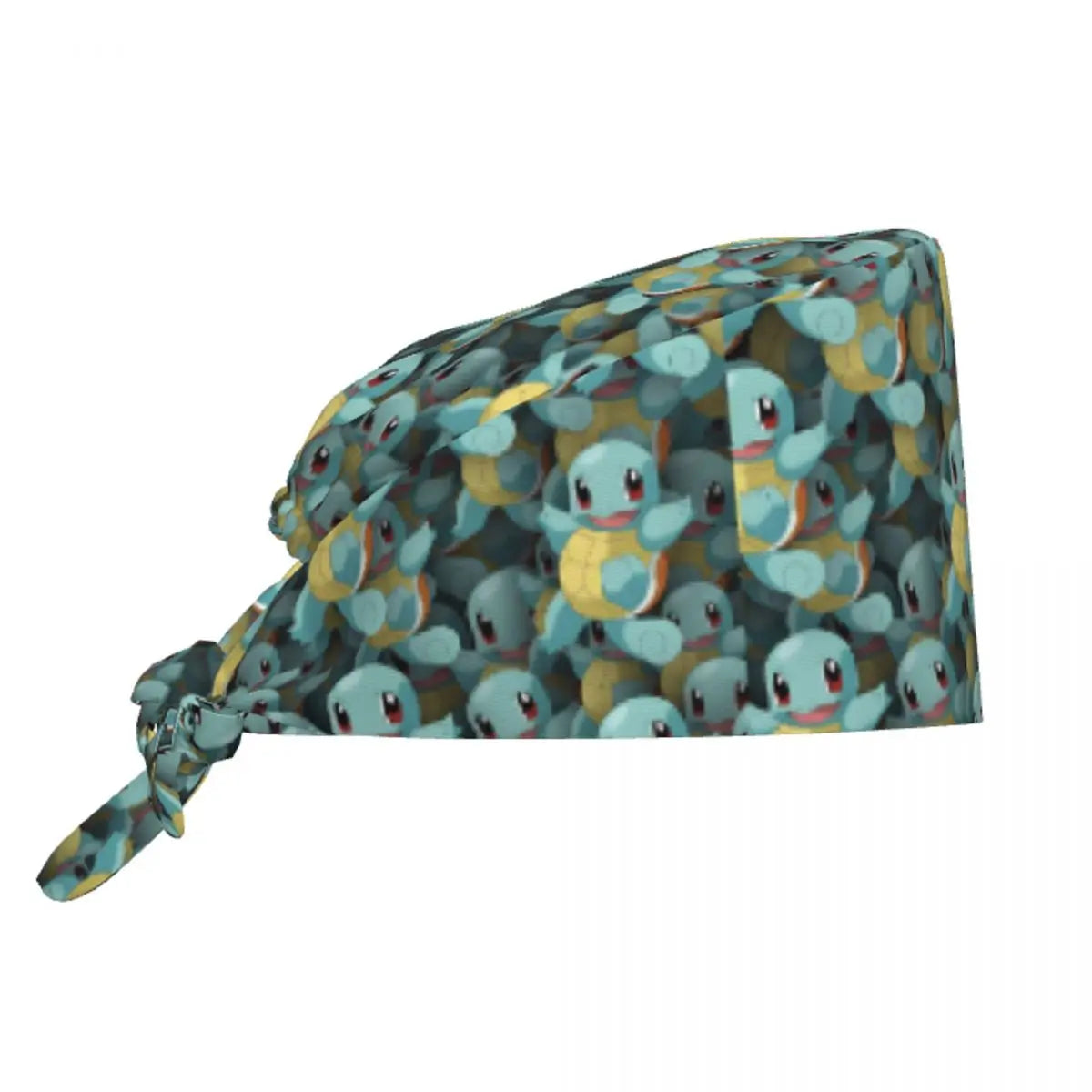Custom Squirtles Anime Breathable Scrub Hat Surgical Scrub Caps Unisex Nurse Medical Cap Work Scrubs Hat for Medical Surgical