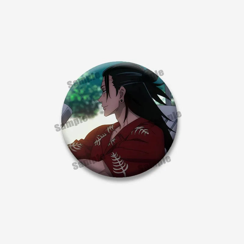 Creativity Cartoon Figure Suguru Geto Badges Funny Anime Icon Brooch Enamel Pin Backpack Clothing Jewelry Accessories Toys Gifts
