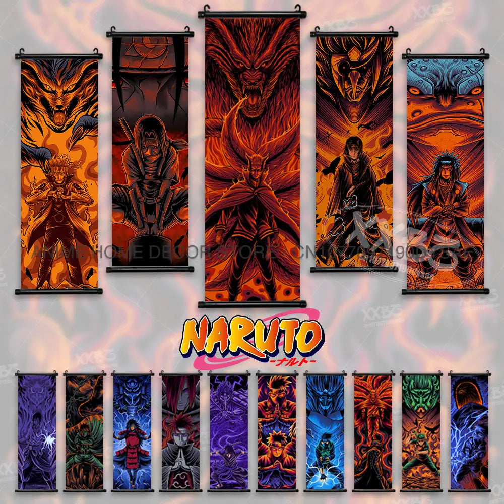 Naruto Madara Wall Scroll Poster – Anime Decor