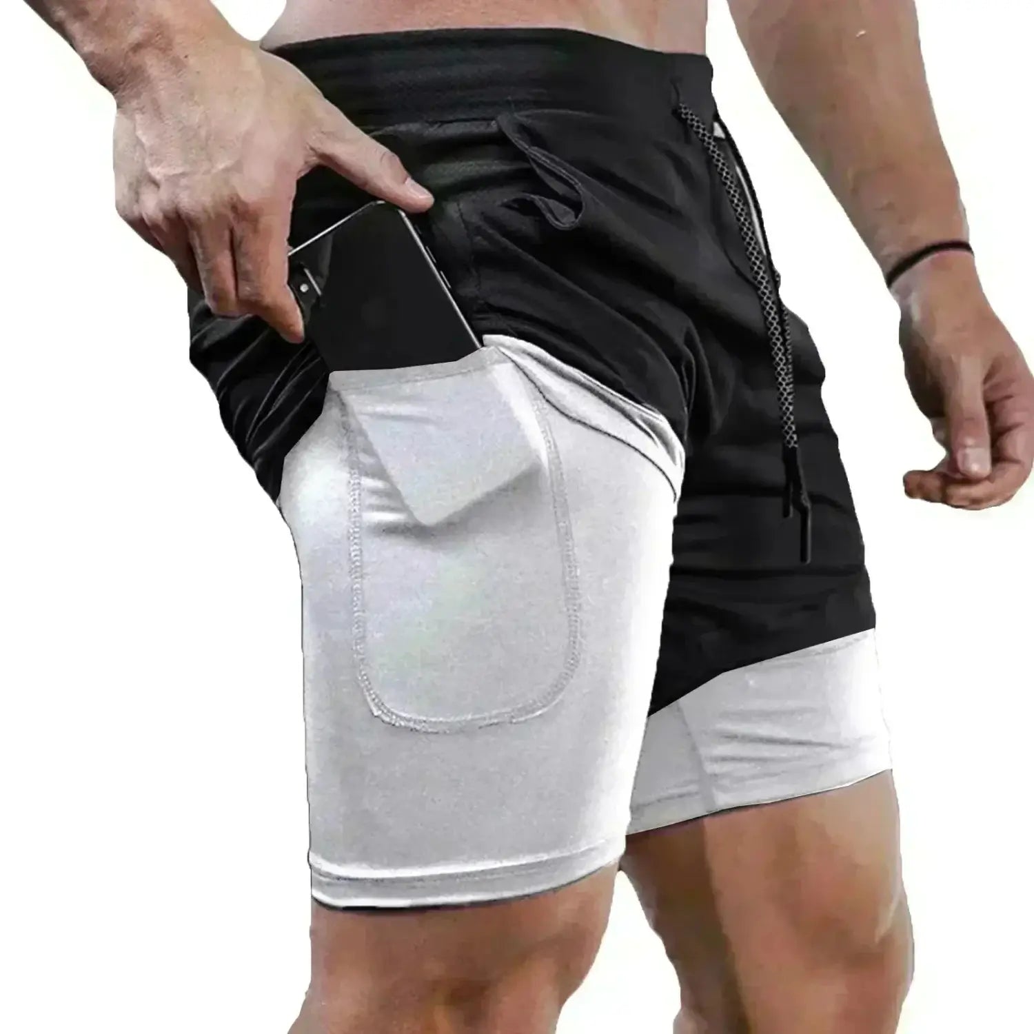 Naruto Naruto 2-in-1 Gym Shorts – Breathable Training Shorts