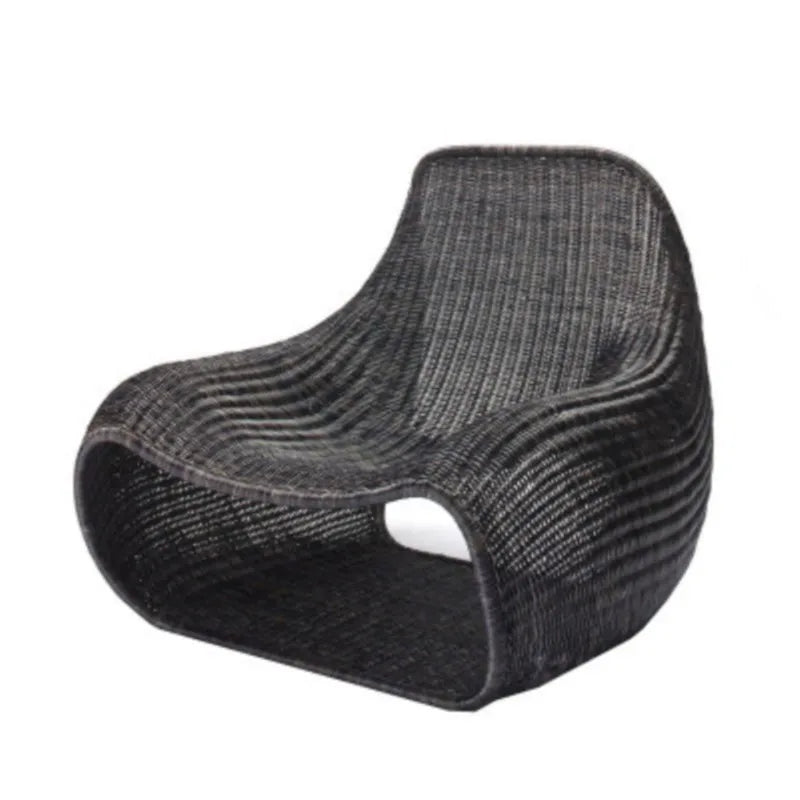 Joylive Leisure Chair Outdoor Garden Rattan Chair Rattan Sofa Single Sofa Chair for Living Room and Outdoor