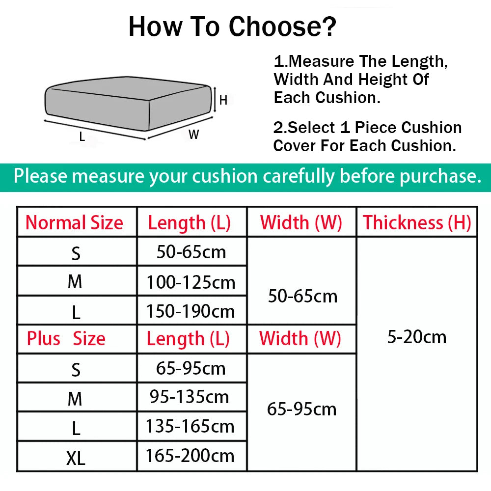 Super Soft Velvet Sofa Seat Cushion Cover Plain Color Stretch Thicken Sofa Cover Sectional Couch L Shape Corner Armchair Covers