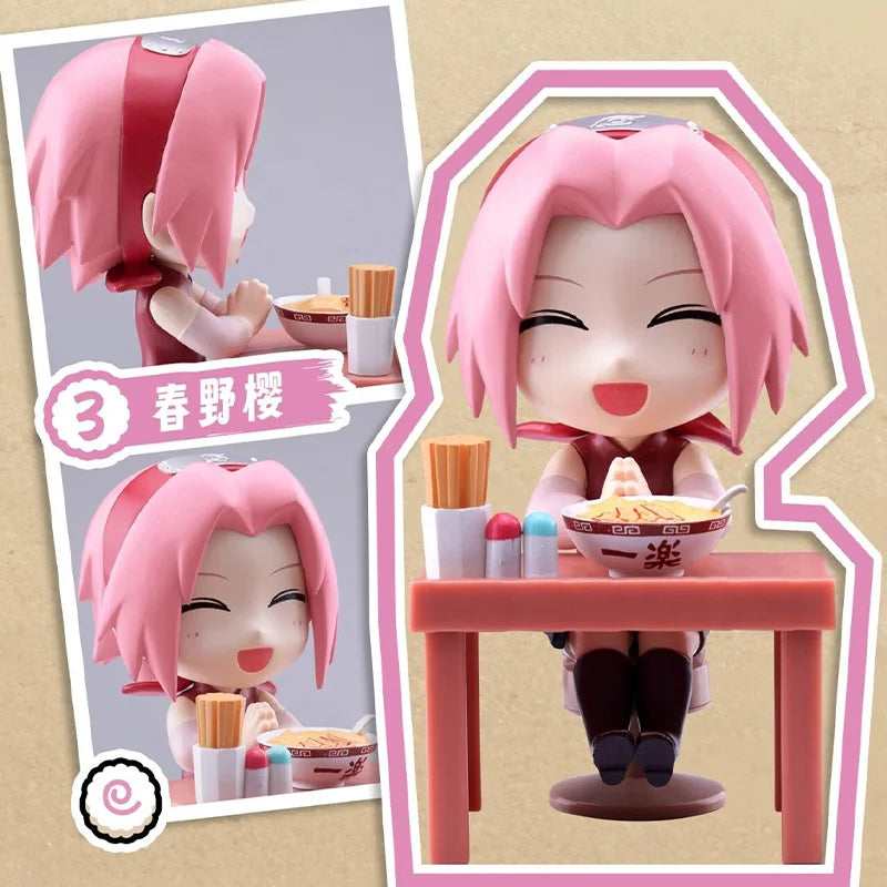 New In Stock Genuine Bandai Naruto Breeze Ramen Lamian Noodles Theme Blind Box Handmade Ornament  Gift Naruto Sasuke Model Toys