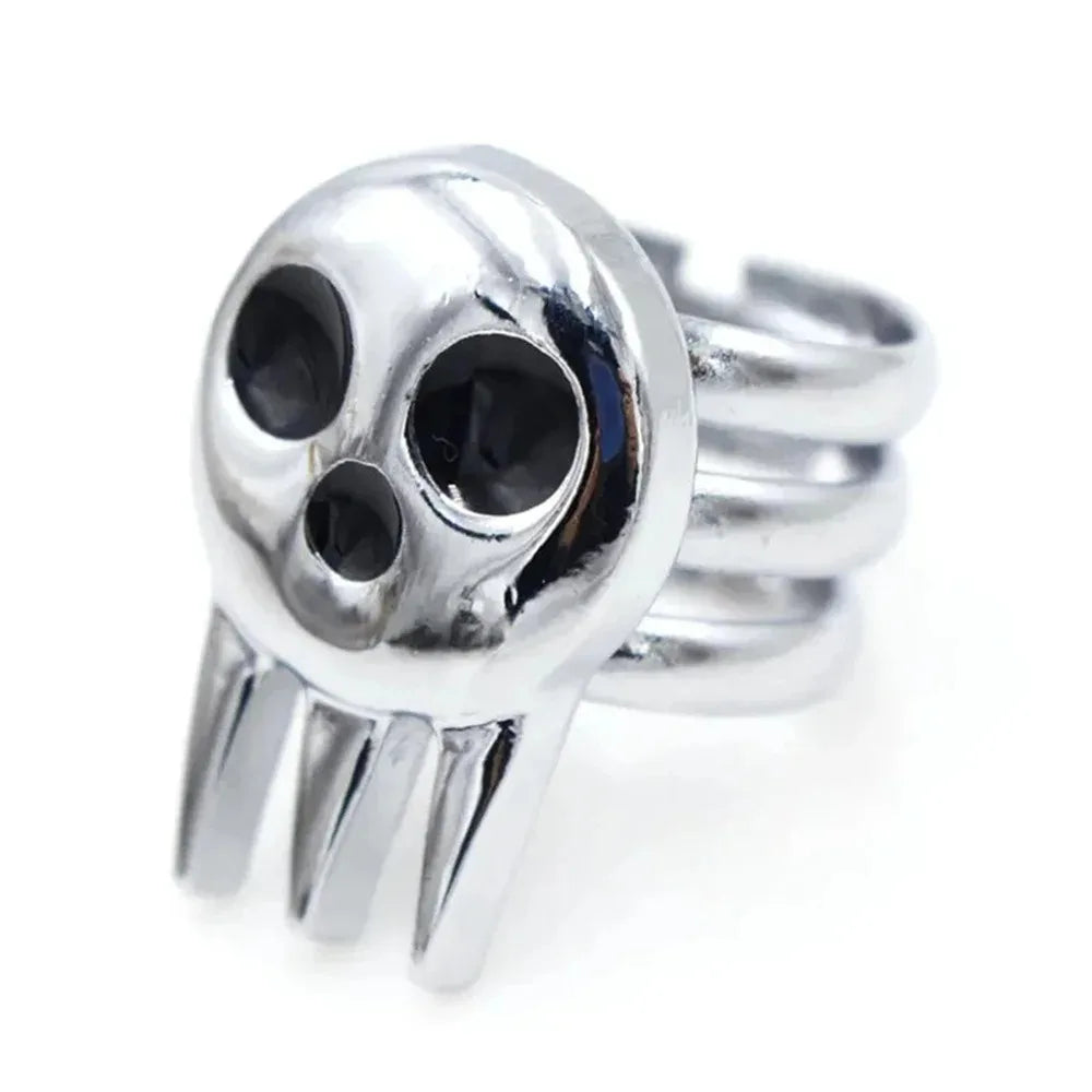 Anime Soul Eater Hot Sale Death The Kid Skull Cosplay Ring Metal Adjustable Rings Unisex Jewelry Halloween Accessories Props