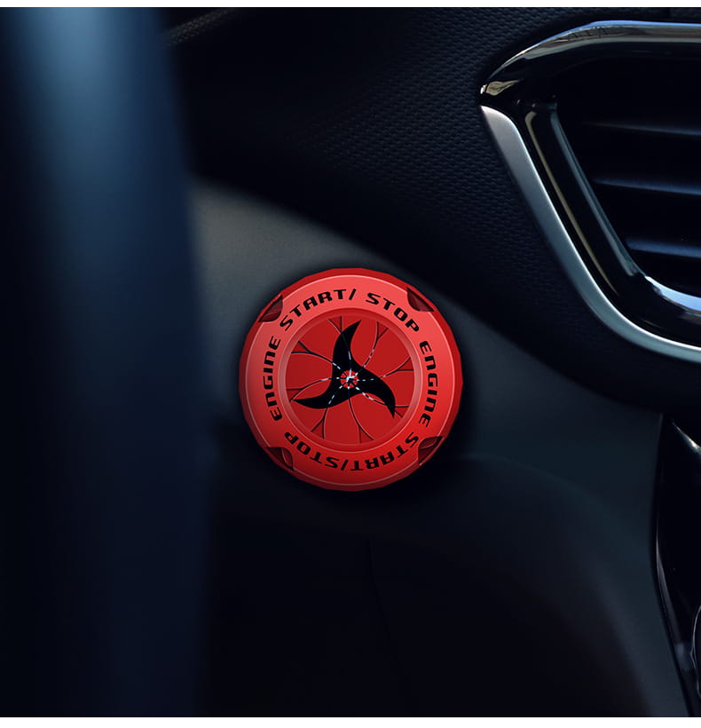 Naruto Sharingan Start Button Cover – Ignition Switch Decor