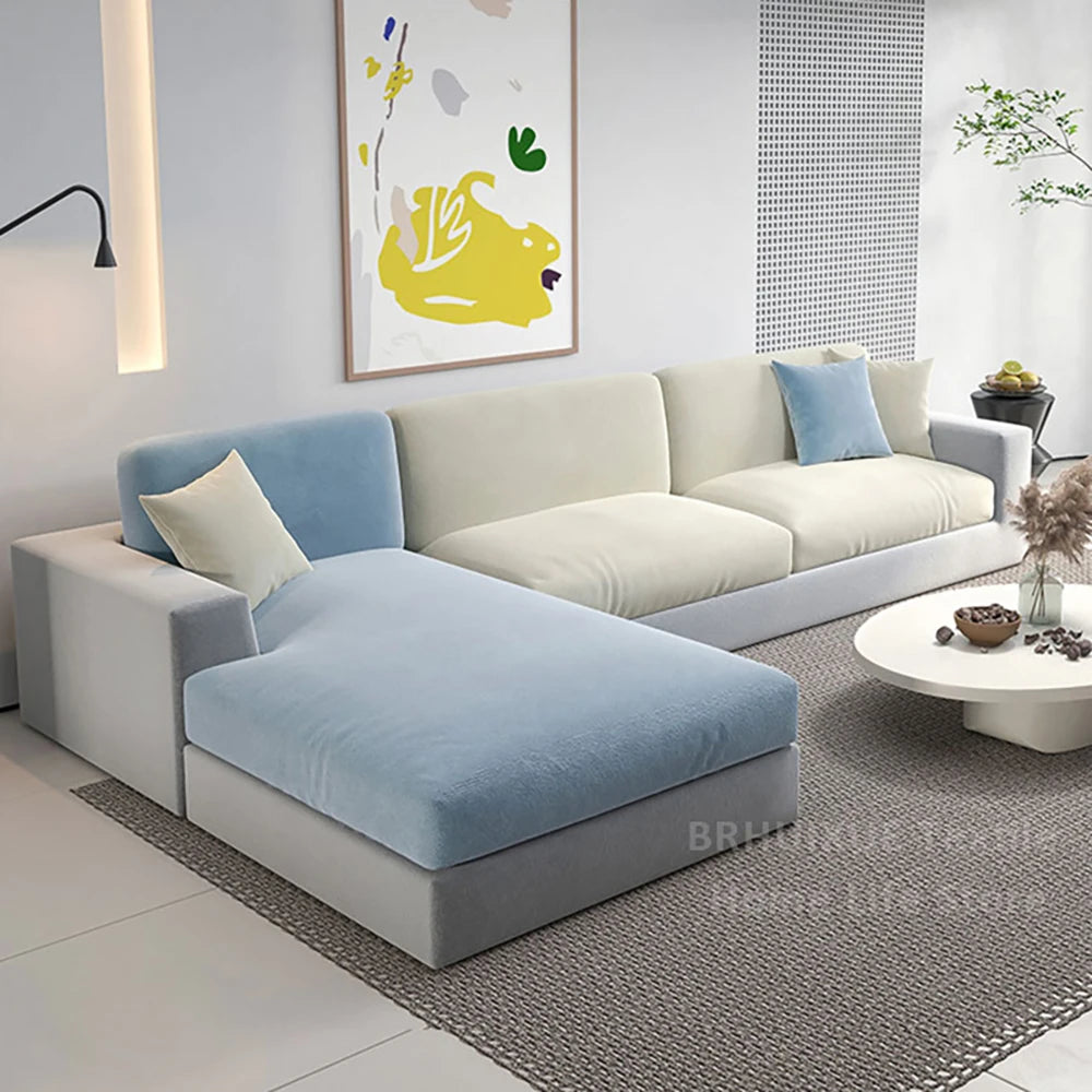 Super Soft Velvet Sofa Seat Cushion Cover Plain Color Stretch Thicken Sofa Cover Sectional Couch L Shape Corner Armchair Covers