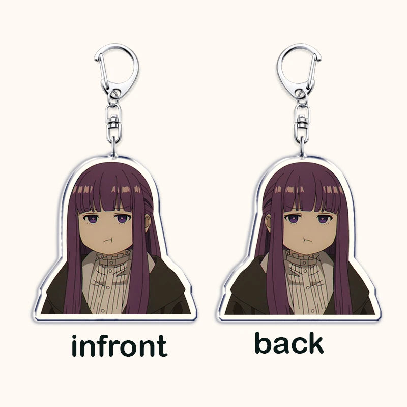 Popular Anime Frieren Beyond Journeys End Keychains for Accessories Bag Himmel Heiter Girl Keyrings Jewelry Fans Friends Gifts