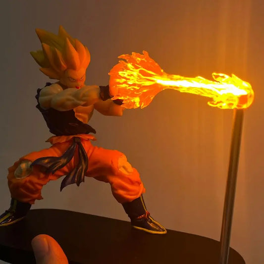 2026 Dragon Ball Vegeta Saiyan Goku Magnetic Night Light Anime Peripheral Hand-Do Desktop Ornaments For Boys Birthday Gifts