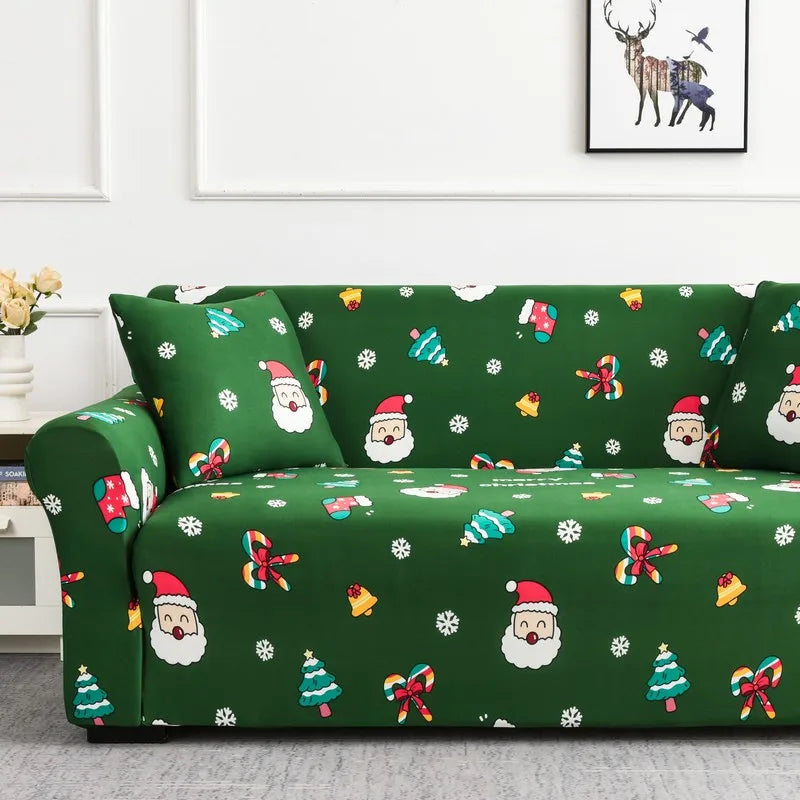 Christmas decoration Sofa Cover Stretch Modern Chair Couch Cover Sofa Covers for Living Room Furniture Protector 1/2/3/4 Seater