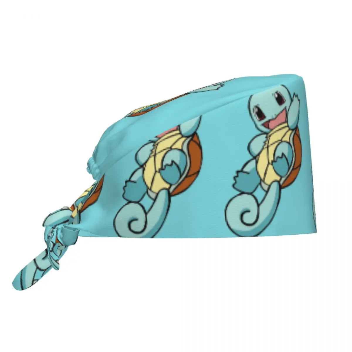 Custom Squirtles Anime Breathable Scrub Hat Surgical Scrub Caps Unisex Nurse Medical Cap Work Scrubs Hat for Medical Surgical
