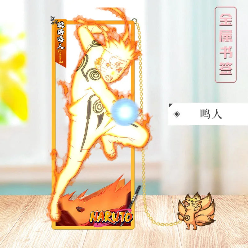 Naruto Anime Metal Bookmarks for Collectors Stylish Character Bookmark NEW