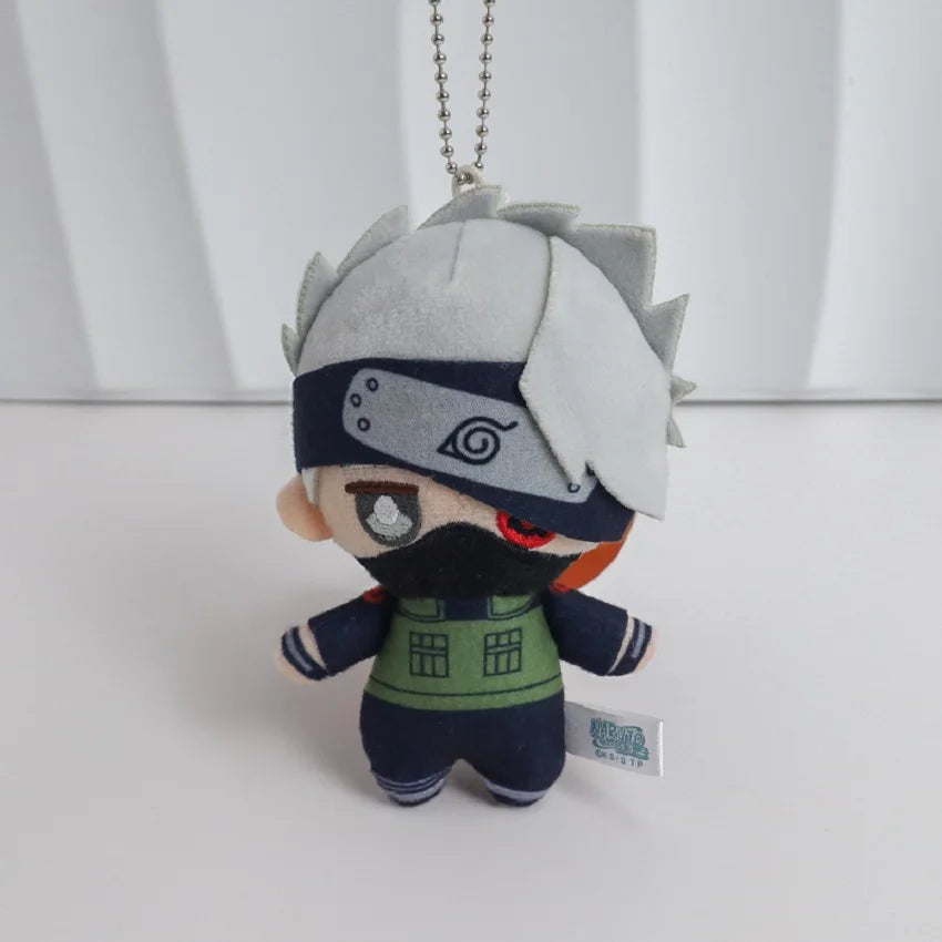 10cm Anime Naruto Shippuden Peripheral Pendant Kakashi Naruto Plush TYoy Keychain Backpack Ornament Adorn Xmas Gift
