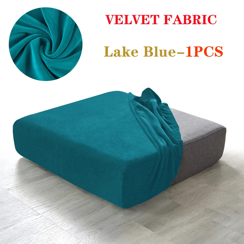 Super Velvet Sofa Cushion Cover Elastic Thick L Shape Corner Armchair Sofa Cover Slipcover Furniture Protector For Living Room