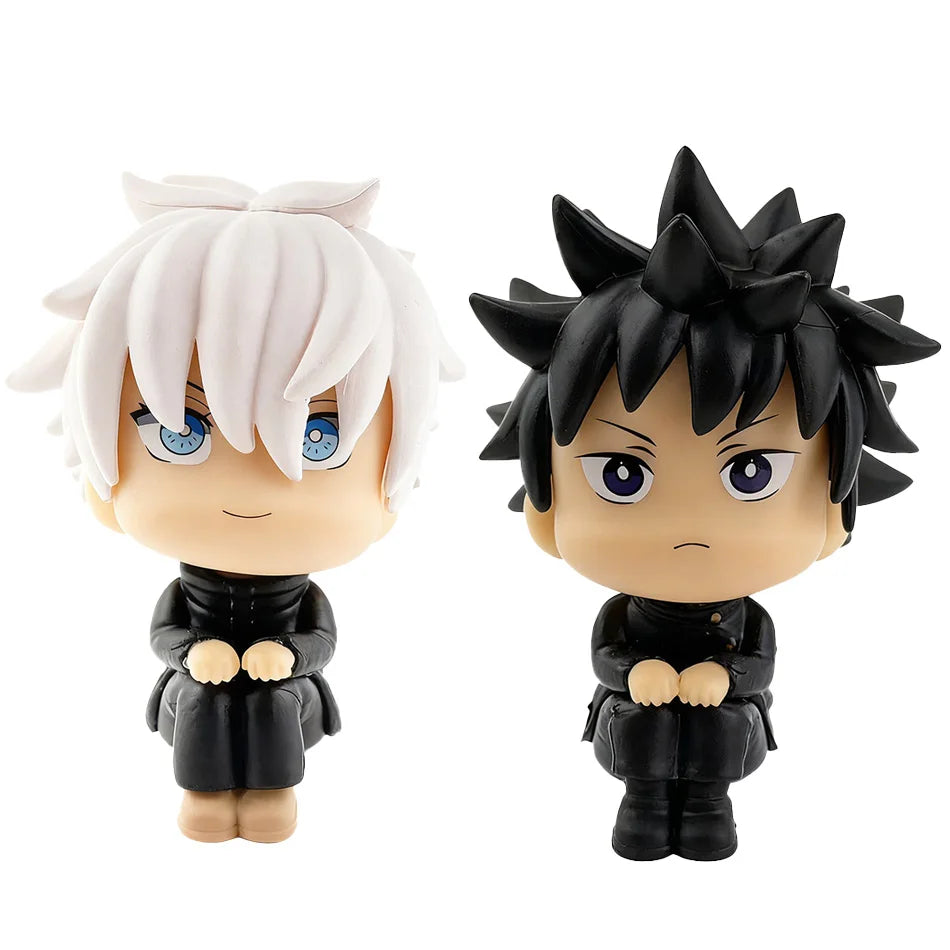 7-9cm Anime Jujutsu Kaisen Figure Itadori Yuji Gojo Satori Fushiguro Megumi Kugisaki Kawaii Toy Car Decoration PVC Model Gift