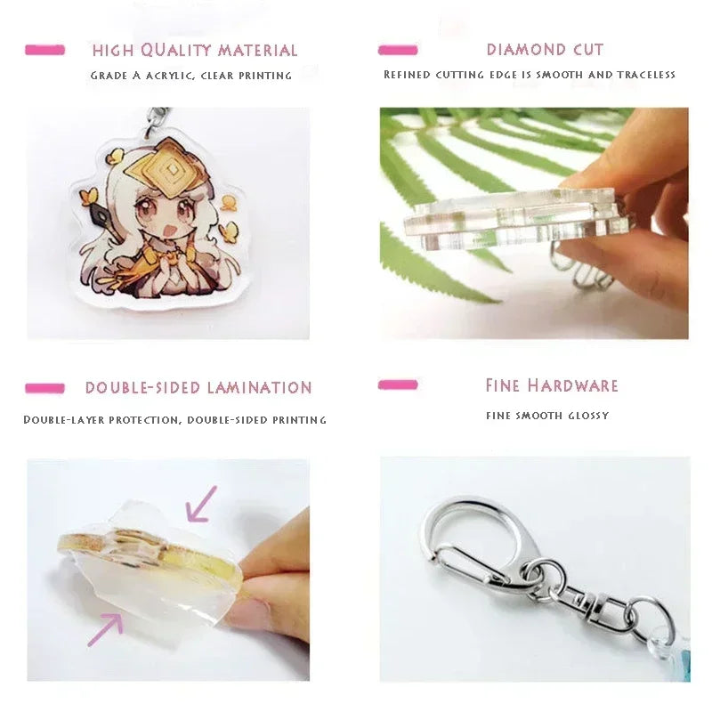 Cute Cartoon Anime Keychains for Accessories Bag Hitori Gotoh Nijika Ijichi Ryo Yamada Ikuyo Kita Keyring Jewelry Fans Gifts