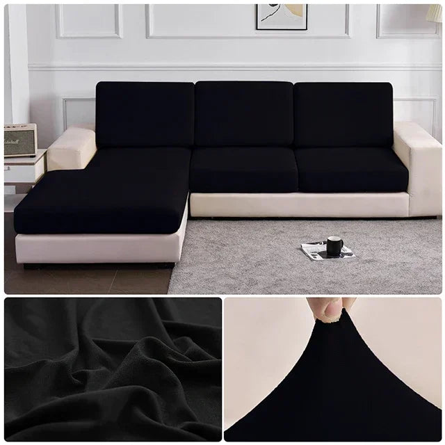 Elastic Sofa Seat Cushion Cover Spandex Polyester Sofa Cover for Living Room Washable Removable L Shape Corner Couch Protector