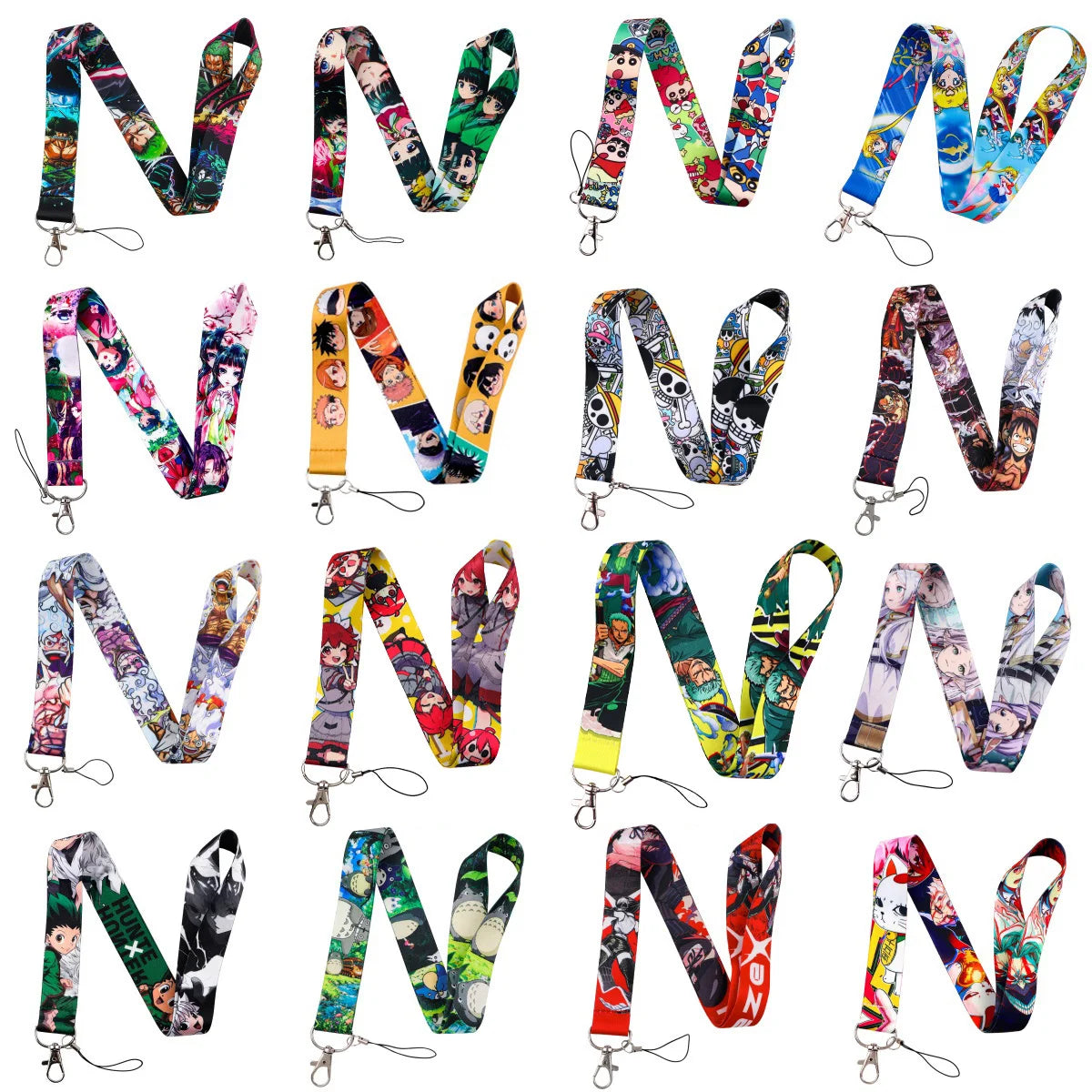 Anime Series Lanyard Neck Strap for Key ID Card Cell Phone Straps Badge Holder DIY Hanging Rope Keyrings Accessories Gifts