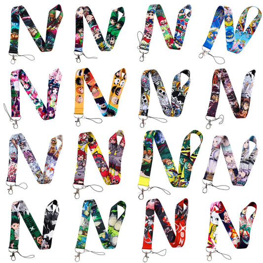Anime Series Lanyard Neck Strap for Key ID Card Cell Phone Straps Badge Holder DIY Hanging Rope Keyrings Accessories Gifts