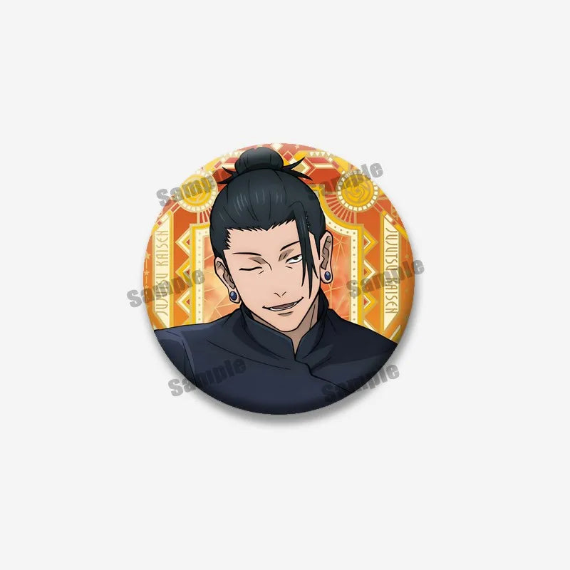 Creativity Cartoon Figure Suguru Geto Badges Funny Anime Icon Brooch Enamel Pin Backpack Clothing Jewelry Accessories Toys Gifts