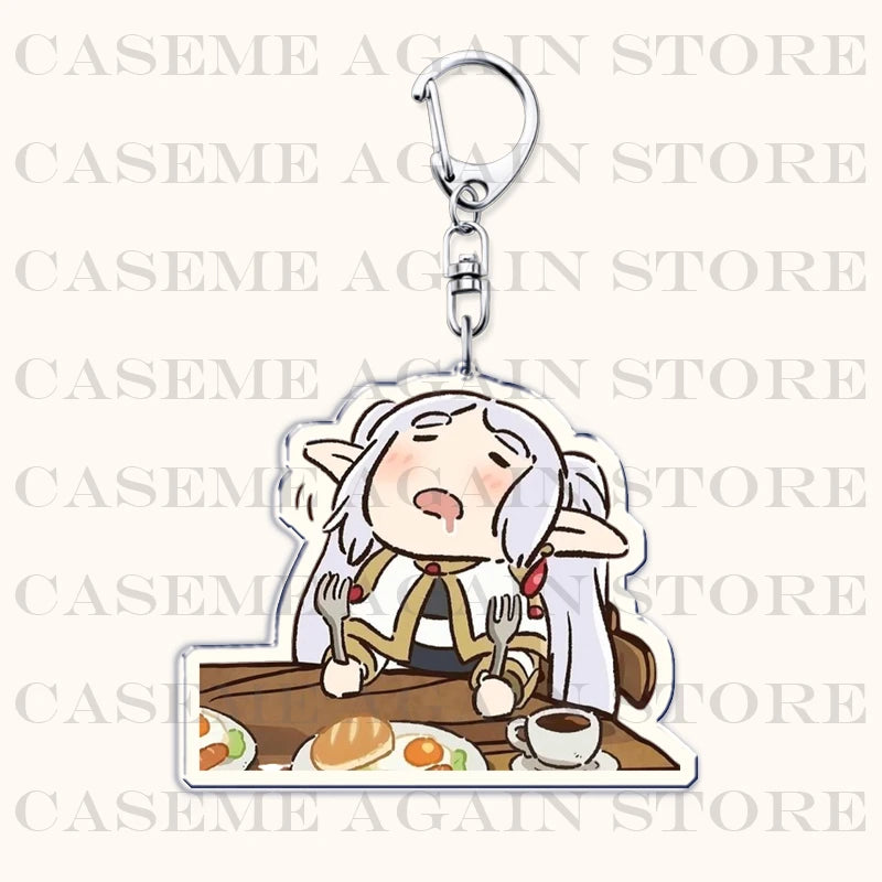 Popular Anime Frieren Beyond Journeys End Keychains for Accessories Bag Himmel Heiter Girl Keyrings Jewelry Fans Friends Gifts