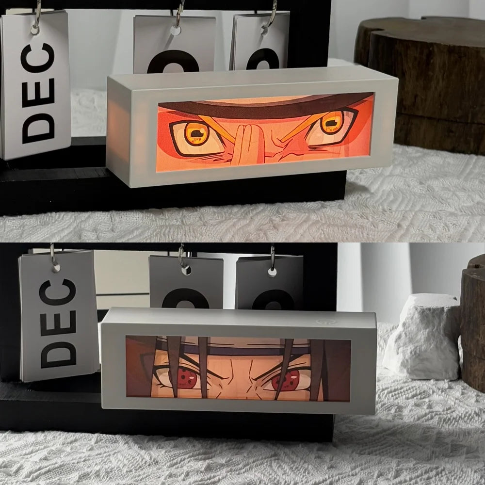 LED Classic Anime 3D  Lenticular Motion Anime Lightbox for Bedroom Decoration Lamp Anime Peripheral Friend Birthday Gifts