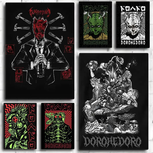 Anime D-dorohedoro  Poster Modern PP Paper Wall Art Sticker Minimalist Decorative for Cafe Office Bar Home Wall Decor Gift