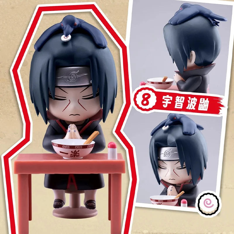 New In Stock Genuine Bandai Naruto Breeze Ramen Lamian Noodles Theme Blind Box Handmade Ornament  Gift Naruto Sasuke Model Toys