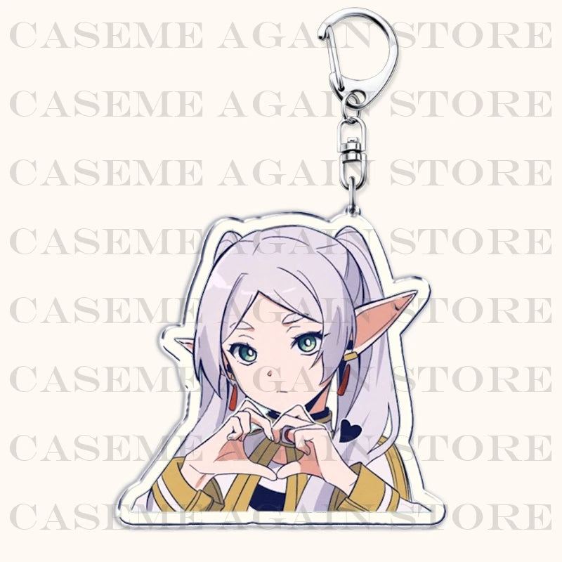 Popular Anime Frieren Beyond Journeys End Keychains for Accessories Bag Himmel Heiter Girl Keyrings Jewelry Fans Friends Gifts