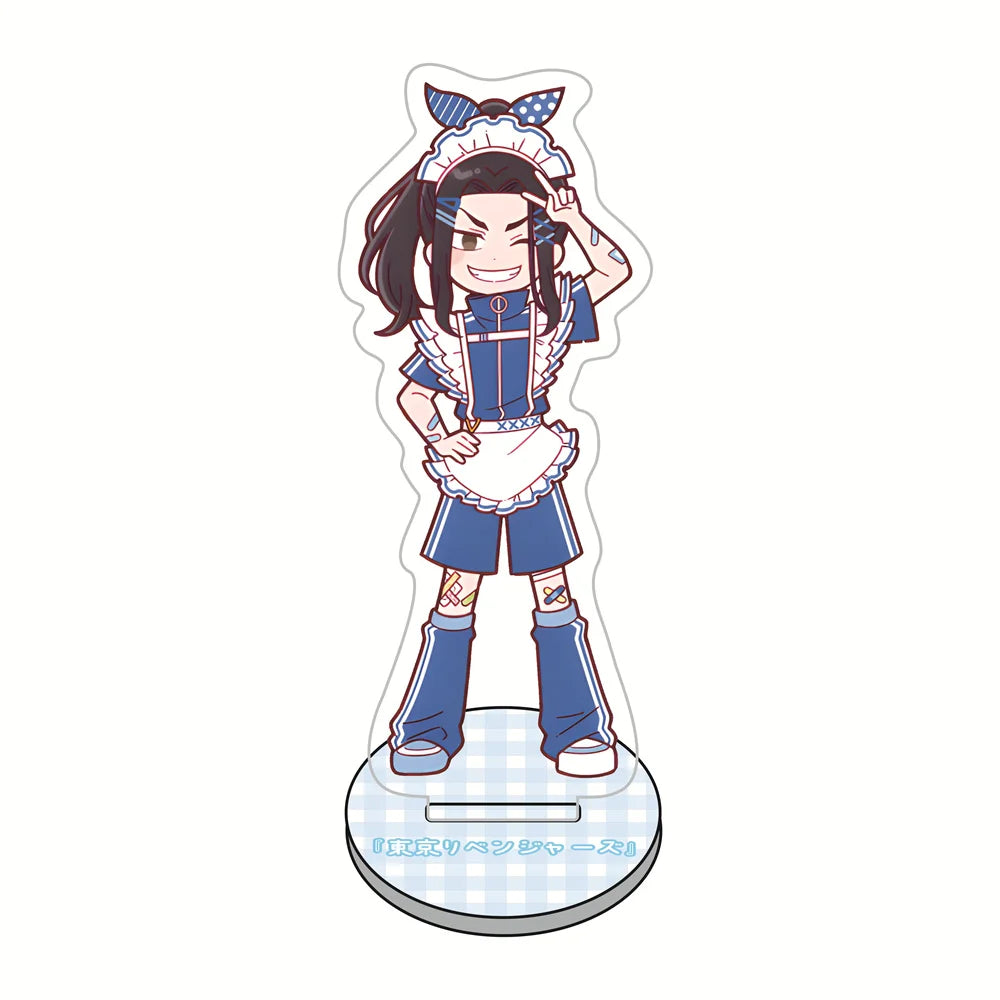 10cm Tokyo Revengers Maid Outfit Acrylic Stand Figures Keychain Anime Collectible Merch Desktop Decoration Fan Gift